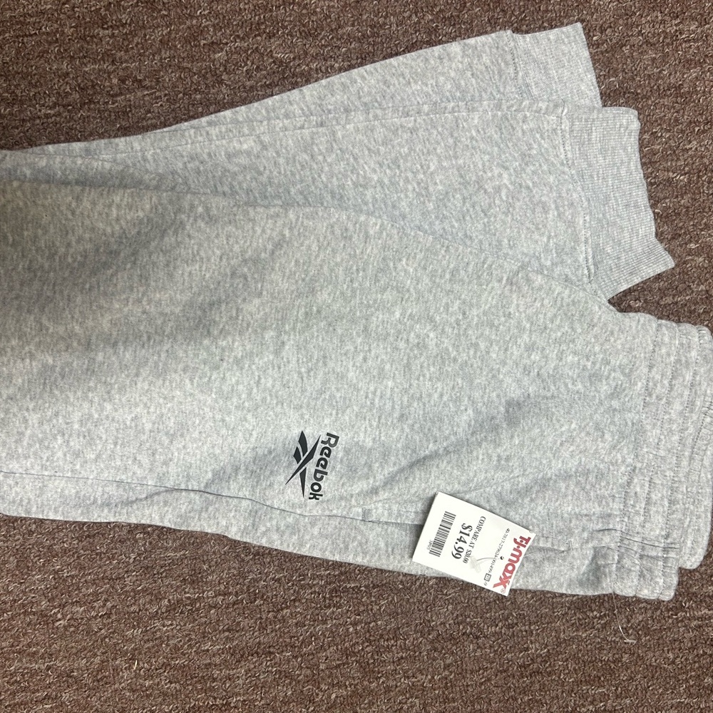 Reebok Gray Sweatpants Comfortable Athletic Wear